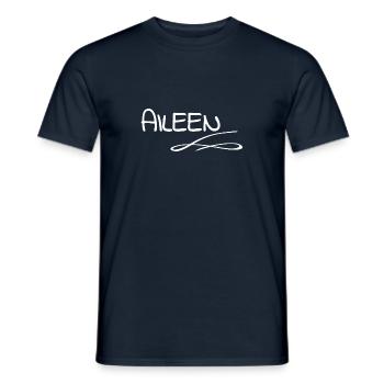 Vorname Aileen - Männer T-Shirt - Navy - Vorne - AI Model Male 178 light (178cm)