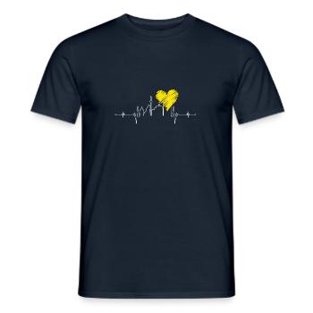 Dortmund Skyline Ruhrpott Ruhrgebiet Gift - Men's T-Shirt - navy - Front - AI Model Male 178 light (178cm)