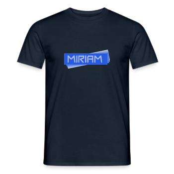 First name Miriam - Men's T-Shirt - navy - Front - AI Model Male 178 light (178cm)