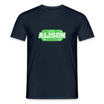 Geschenk für Alison - Männer T-Shirt - Navy - Vorne - AI Model Male 178 light (178cm)