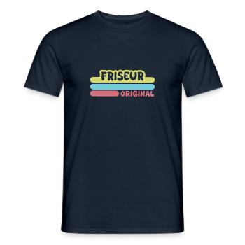 Vorname Friseur - Männer T-Shirt - Navy - Vorne - AI Model Male 178 light (178cm)
