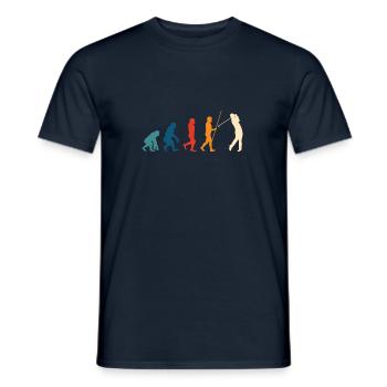 Golf Evolution Golfer Geschenk Golfschläger - Männer T-Shirt - Navy - Vorne - AI Model Male 178 light (178cm)