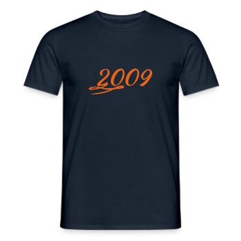 2009 - Männer T-Shirt - Navy - Vorne - AI Model Male 178 light (178cm)