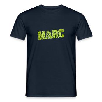Marc als Marc - Männer T-Shirt - Navy - Vorne - AI Model Male 178 light (178cm)