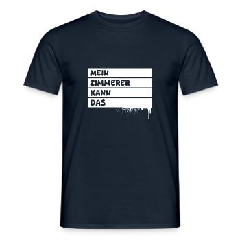 Zimmerer - Männer T-Shirt - Navy - Vorne - AI Model Male 178 light (178cm)