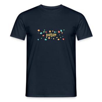 Blot peter - Men's T-Shirt - navy - Front - AI Model Male 178 light (178cm)