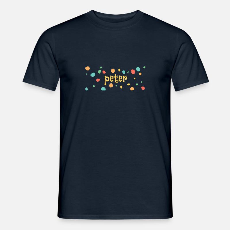 Kleckse peter - Männer T-Shirt - Navy