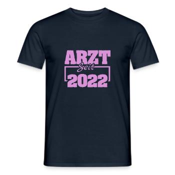 202 - Männer T-Shirt - Navy - Vorne - AI Model Male 178 light (178cm)