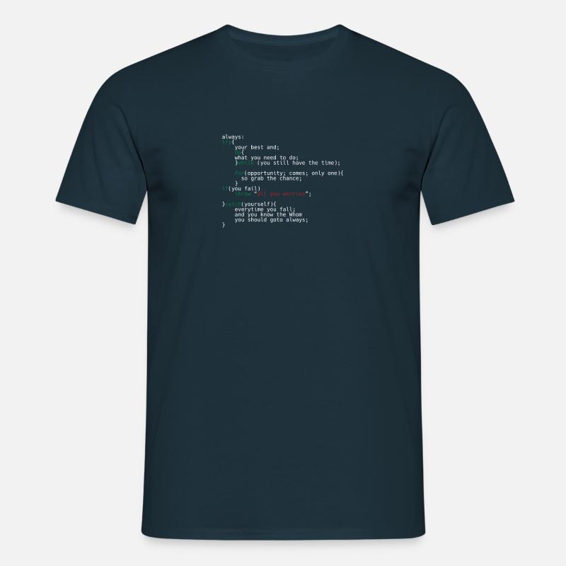 Geek Coder - Men's T-Shirt - navy