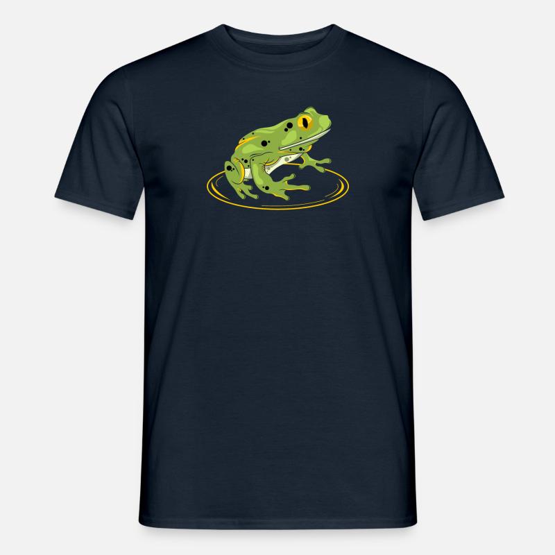 Frosch - Frog - Kröte - Männer T-Shirt - Navy