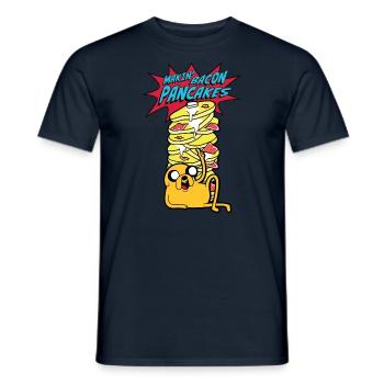 Adventure Time Jake Crêpe Au Bacon - T-shirt homme - marine - Devant - AI Model Male 178 light (178cm)