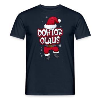 Doktor Dr. Claus Weihnachtsmann Kostüm Familien - Männer T-Shirt - Navy - Vorne - AI Model Male 178 light (178cm)