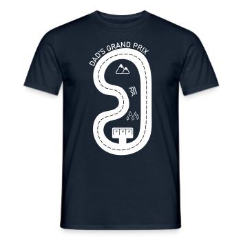 Dad's grand prix - T-shirt homme - marine - Devant - AI Model Male 178 light (178cm)