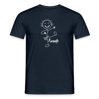 karaté - T-shirt homme - marine - Devant - AI Model Male 178 light (178cm)