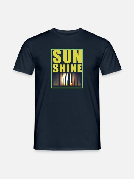 sunshine in my live - Männer T-Shirt - Navy