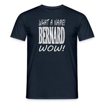 Ich heiße Bernard ich bin Bernard Prinz Geschenk - Männer T-Shirt - Navy - Vorne - AI Model Male 178 light (178cm)