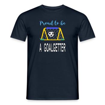 Je suis fier d’être un attaquant Idée cadeau Football - T-shirt homme - marine - Devant - AI Model Male 178 light (178cm)