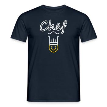 Chef cooking Cook delicious cooking Gift idea - Men's T-Shirt - navy - Front - AI Model Male 178 light (178cm)