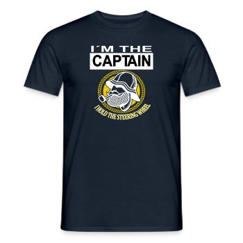 Ich bin Kapitän Bootsfahrt Yacht Boot Kreuzfahrt - Männer T-Shirt - Navy - Vorne - AI Model Male 178 light (178cm)