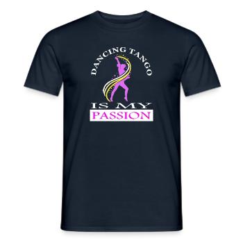 Tango Danse Tango Danseurs Danse Couple Cours de Danse cadeau - T-shirt homme - marine - Devant - AI Model Male 178 light (178cm)