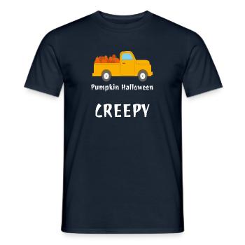 Halloween Celebrate Pumpkin Mystical Witch Gift Idea - Men's T-Shirt - navy - Front - AI Model Male 178 light (178cm)