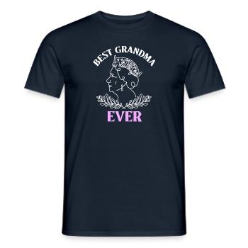 beste Oma Großmutter Geschenkidee Enkel Enkelin - Männer T-Shirt - Navy - Vorne - AI Model Male 178 light (178cm)