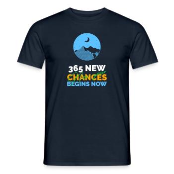 Frohes neues Jahr Happy New year gutes neues Jahr - Men's T-Shirt - navy - Front - AI Model Male 178 light (178cm)