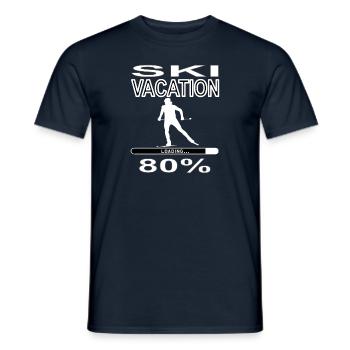 Ski Holiday Ski Goggles Skiing Slalom Gift Idea - Men's T-Shirt - navy - Front - AI Model Male 178 light (178cm)