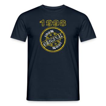 I was born in 1998 Birthday Celebrate Gift - Men's T-Shirt - navy - Front - AI Model Male 178 light (178cm)
