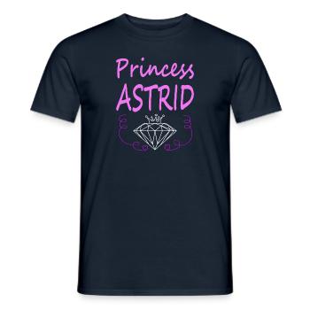 Ich heiße Astrid Prinzessin Astrid Geschenkidee - Männer T-Shirt - Navy - Vorne - AI Model Male 178 light (178cm)