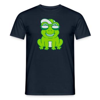 Cool little frog boy - Men's T-Shirt - navy - Front - AI Model Male 178 light (178cm)