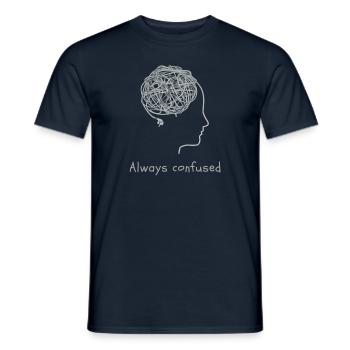 Toujours confus - T-shirt homme - marine - Devant - AI Model Male 178 light (178cm)