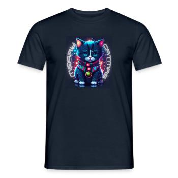 Merry Catmas - Männer T-Shirt - Navy - Vorne - AI Model Male 178 light (178cm)
