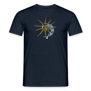 sun and moon - T-shirt homme - marine - Devant - AI Model Male 178 light (178cm)