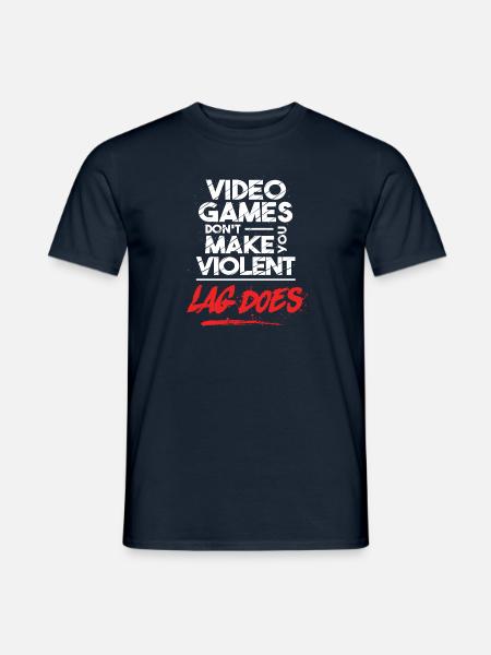 Gamer T-Shirt Lag does - Männer T-Shirt - Navy