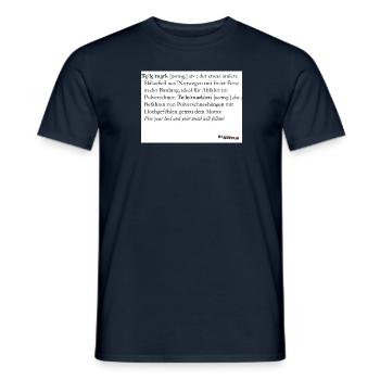 Telemark - die Definition - Männer T-Shirt - Navy - Vorne - AI Model Male 178 light (178cm)