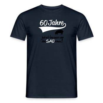 geburtstag_60 - T-shirt homme - marine - Devant - AI Model Male 178 light (178cm)