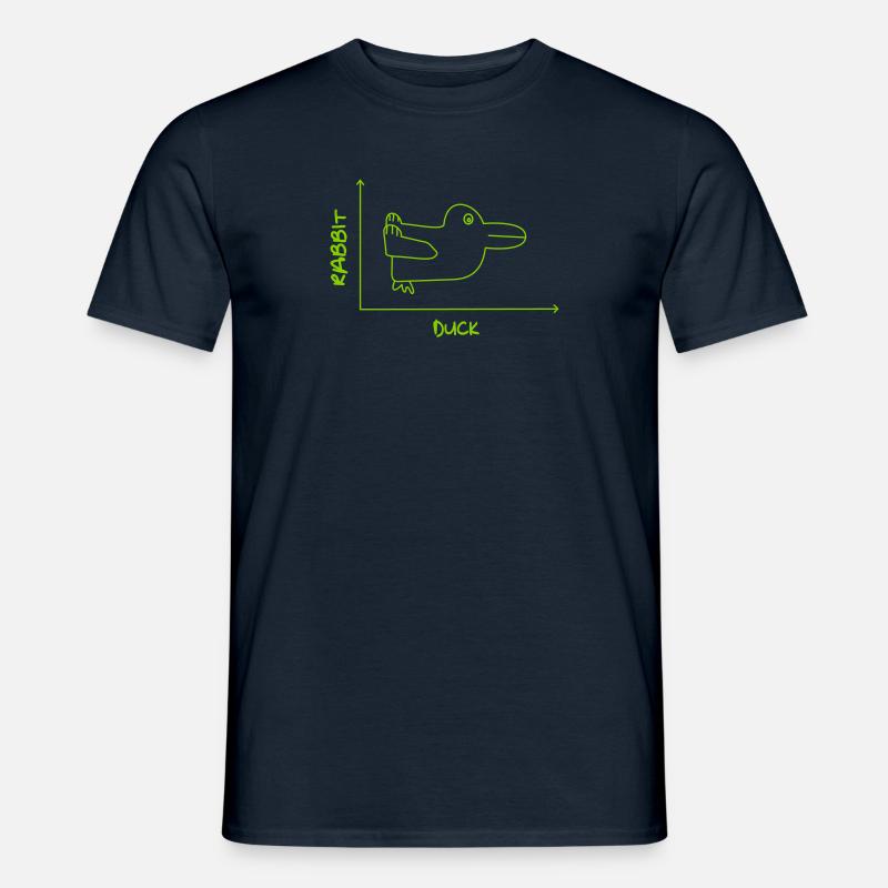 Duck'n Rabbit - Männer T-Shirt - Navy