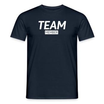Team Member - Men's T-Shirt - navy - Front - AI Model Male 178 light (178cm)