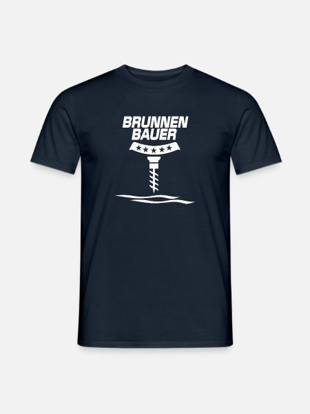 Brunnenbauer Brunnenbauerin Geschenk - Männer T-Shirt - Navy