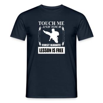 Karate training I love karate karate trainers - Men's T-Shirt - navy - Front - AI Model Male 178 light (178cm)