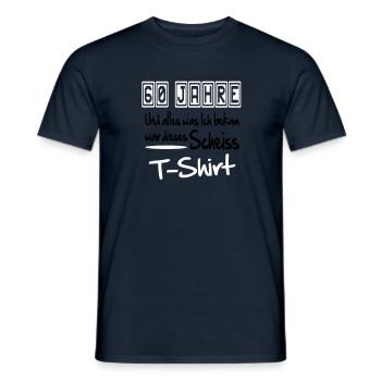 geburtstag60 - T-shirt homme - marine - Devant - AI Model Male 178 light (178cm)
