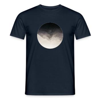 Berglandschaft im abstrakten Vintage Stil - Männer T-Shirt - Navy - Vorne - AI Model Male 178 light (178cm)
