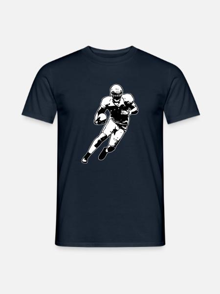 American Football Player - Männer T-Shirt - Navy