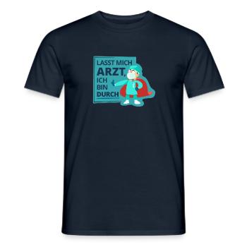 Lasst mich Arzt, ich bin durch - Männer T-Shirt - Navy - Vorne - AI Model Male 178 light (178cm)