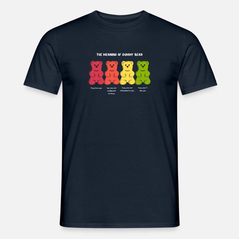 Gummibär - Männer T-Shirt - Navy