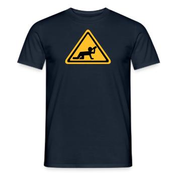 Alkohol - Männer T-Shirt - Navy - Vorne - AI Model Male 178 light (178cm)