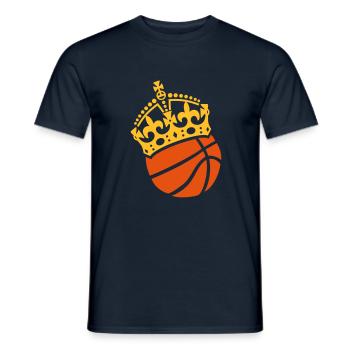 Basketball Krone Crown Couronne - Männer T-Shirt - Navy - Vorne - AI Model Male 178 light (178cm)