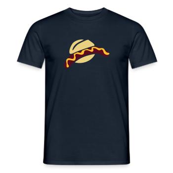 Saucisse - T-shirt homme - marine - Devant - AI Model Male 178 light (178cm)