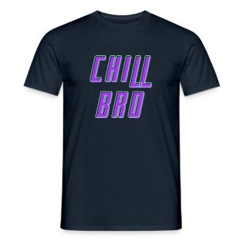 Chill - Männer T-Shirt - Navy - Vorne - AI Model Male 178 light (178cm)